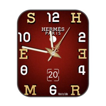 爱马仕Hermes红色简约表盘.clock