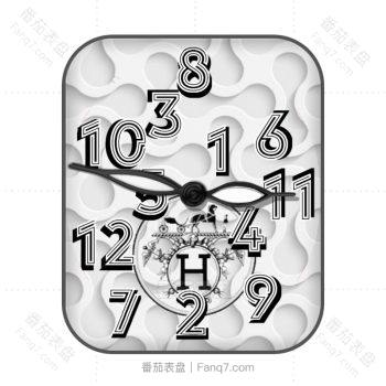 爱马仕Hermes白色库洛米个性表盘.clock