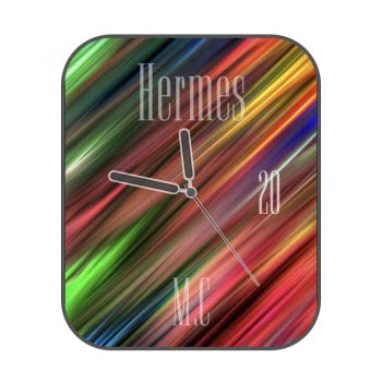 爱马仕Hermes红绿蓝条纹表盘.clock