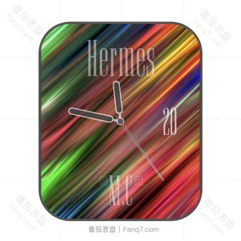 爱马仕Hermes红绿蓝条纹表盘.clock