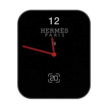 爱马仕Hermes黑色简约表盘.clock