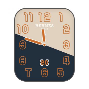 爱马仕Hermes珍珠白靛蓝色双拼