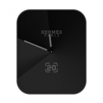 爱马仕Hermes黑色极简表盘.clock