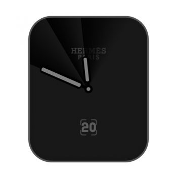 爱马仕Hermes黑色极简表盘.clock