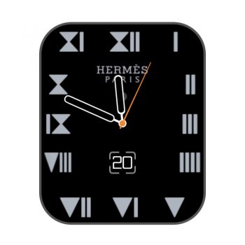 爱马仕Hermes周期刻度表盘简约.clock