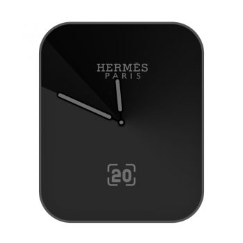 爱马仕Hermes黑色简约机械表盘.clock