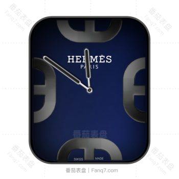 爱马仕Hermes蓝色渐变罗马大字表盘.clock