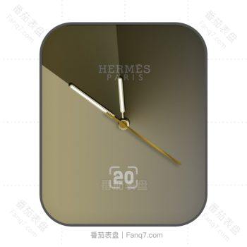 爱马仕Hermes浅黄色渐变表盘.clock