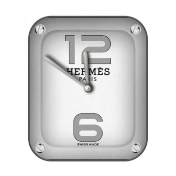 爱马仕Hermes珍珠白罗马数字刻度表盘.clock