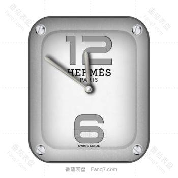 爱马仕Hermes珍珠白罗马数字刻度表盘.clock