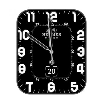 爱马仕Hermes黑白表盘.clock