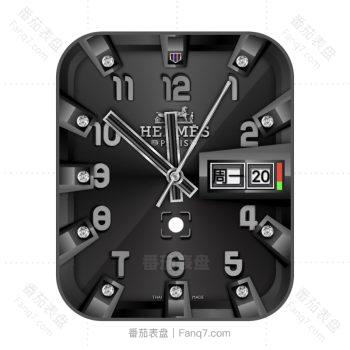 爱马仕Hermes高级灰机械表盘.clock