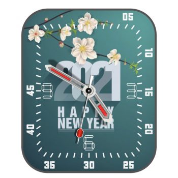 2021年樱花青蓝色文雅表盘.clock