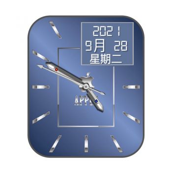 apple苹果天空蓝简约表盘.clock