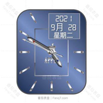 apple苹果天空蓝简约表盘.clock