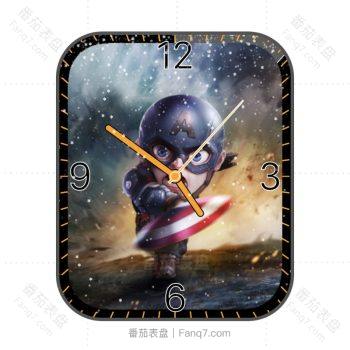 美国队长卡通人物漫威系列表盘.clock