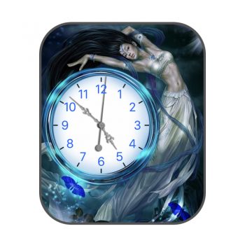 蓝色美女丝绸舞蹈表盘.clock