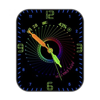 FluoMulticolor荧光摩天旋转动态表盘.clock