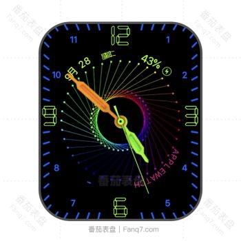 FluoMulticolor荧光摩天旋转动态表盘.clock