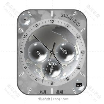 Gloob月球动态旋转表盘.clock