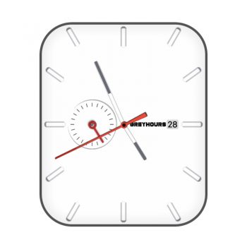 Greyhours白色简约表盘.clock