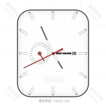 Greyhours白色简约表盘.clock