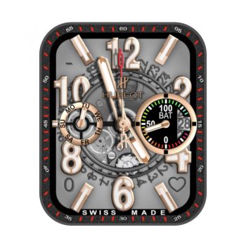 HUBLTO宇舶红色外圈悬空罗马数字表盘.clock