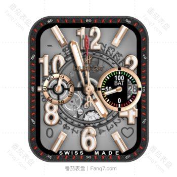 HUBLTO宇舶红色外圈悬空罗马数字表盘.clock