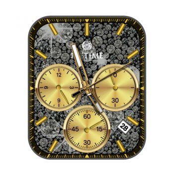 Icetime钻石底黄金三盘.clock