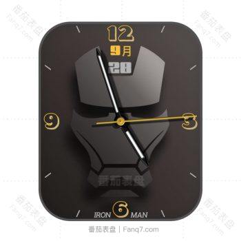 IronMan钢铁侠漫威系列黑色简约表盘.clock