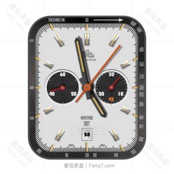 Leijona珍珠灰双盘机械表盘.clcok