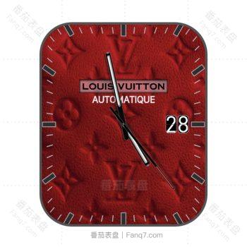 LOUIS VUITTON路易斯威登复古红印花logo表盘.clock