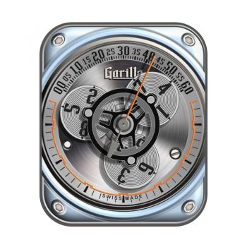 Gorilla大猩猩手表蓝色外圈黑色三盘.clock