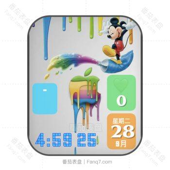 DisneyCollection迪士尼可爱卡通米奇画家.clock