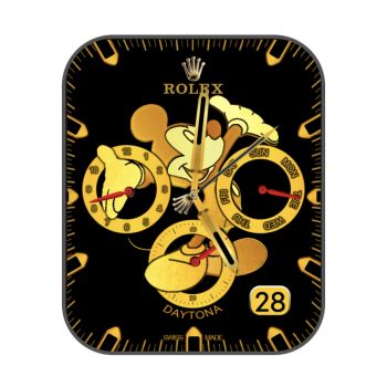 劳力士ROLEX金色迪士尼米奇表盘.clock