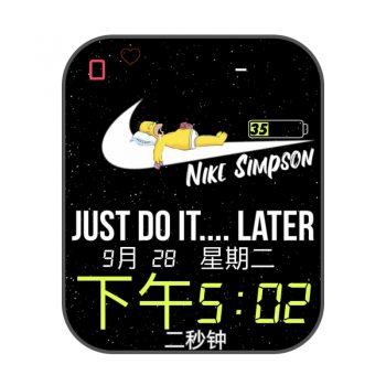 耐克nike贪睡鸭可爱星空动态表盘.clock