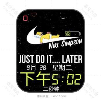 耐克nike贪睡鸭可爱星空动态表盘.clock