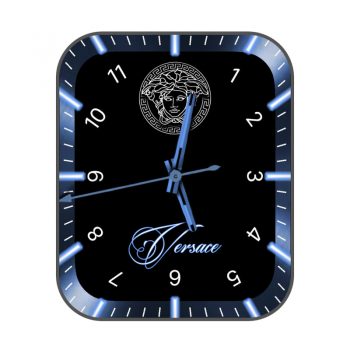 范思哲Versace蓝色圈简约表盘.clock