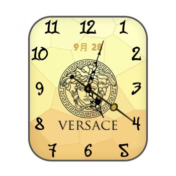 范思哲Versace淡黄logo埃及表盘.clock