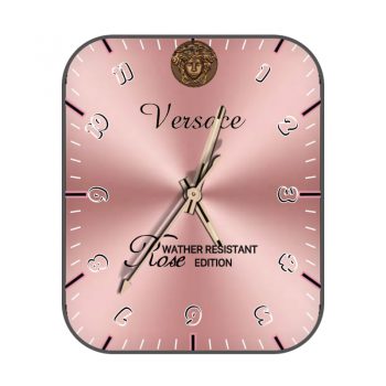 范思哲Versace粉色玫瑰表盘.clock
