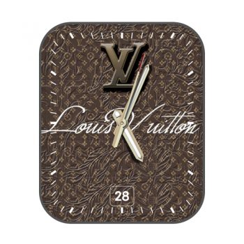 LOUIS VUITTON路易斯威登棕色印花logo表盘.clock