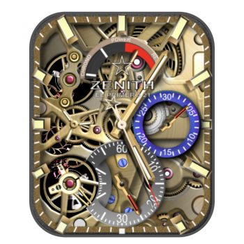 ZENITH真力时黄金动态机械表盘.clock