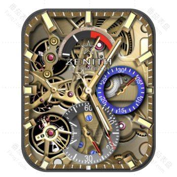 ZENITH真力时黄金动态机械表盘.clock