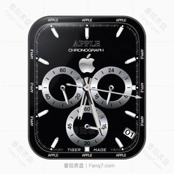 APPLE苹果黑色简约三盘.clock