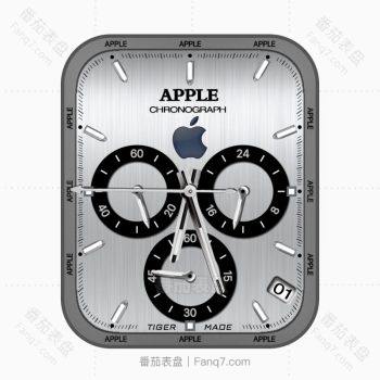 APPLE苹果银灰色简约三盘.clock