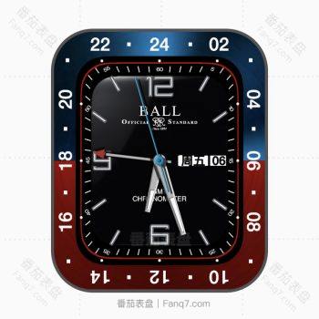 BALL 波尔蓝红外圈黑色内圈表盘.clock