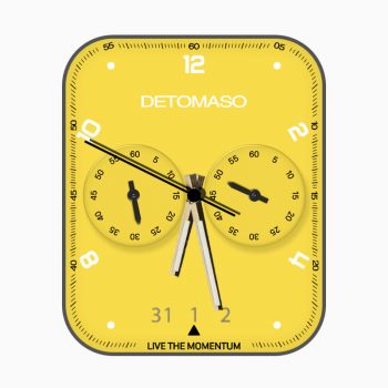 Detomaso明亮黄色简约表盘.clock