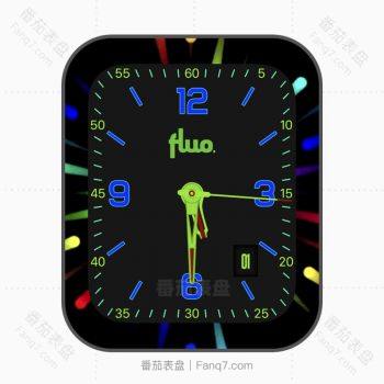FluoMulticolorLive彩色射灯动感动态表盘.clock