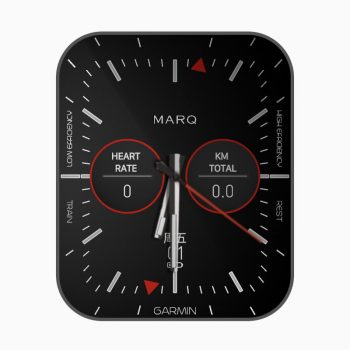 RAMQ佳明黑色简约文字表盘.clock