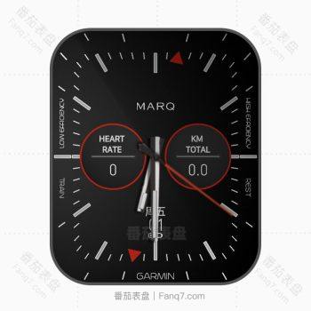 RAMQ佳明黑色简约文字表盘.clock